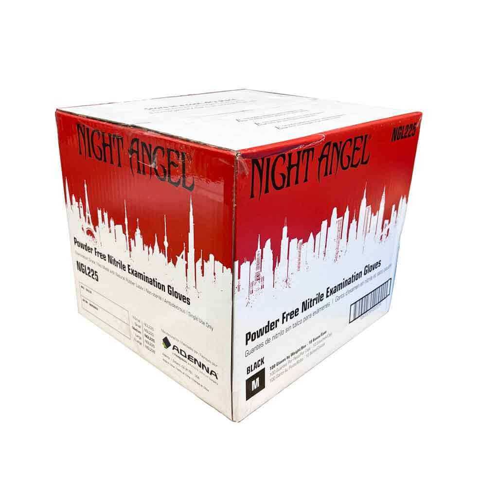 Night Angel Nitrile Powder Free Gloves Case
