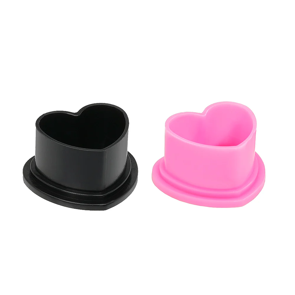 Saferly Silicone Heart Ink Caps