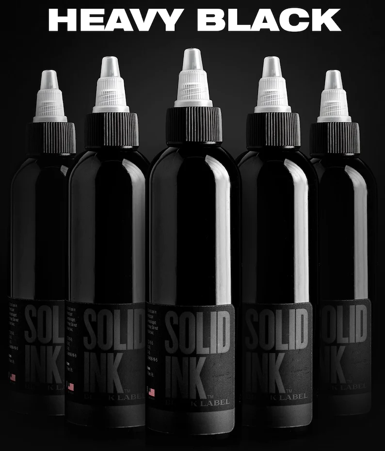 Solid Ink Heavy Black Tattoo Ink