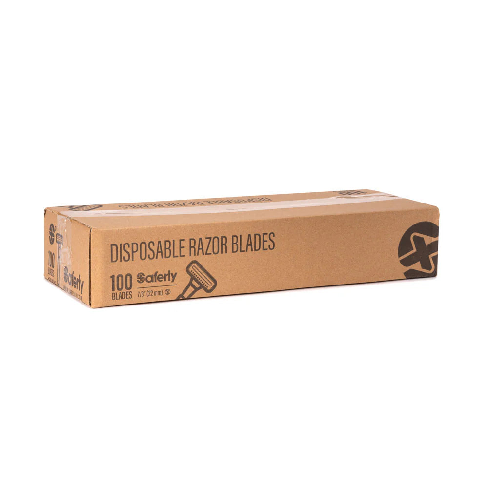 Saferly Double Blade Disposable Razors - Box of 100